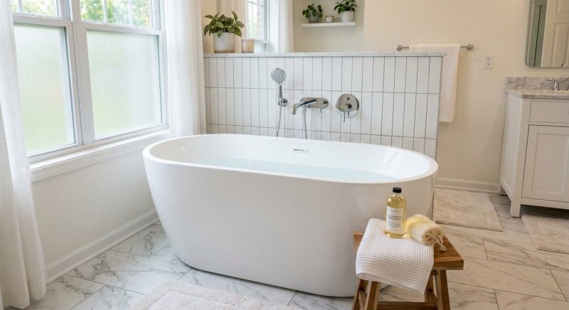 Freestanding Tub Installation in Bucks County, PA