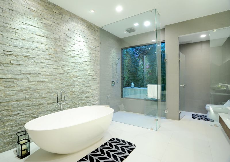 Spa-Inspired Bathroom with Natural Stone