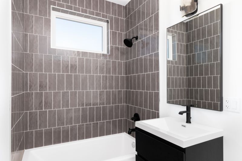 Modern Bathroom with Large Format Tiles