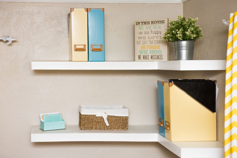 Floating Shelves with Decor Items